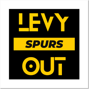 Levy Out from Spurs Posters and Art